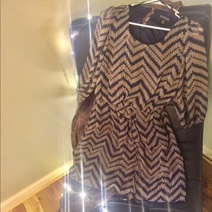 Sheer Navy Blue Dress Mid-Length *Enfocus Petite*